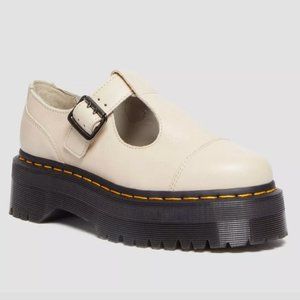 Dr Marten Bethan Mary Jane Platforms in Beige